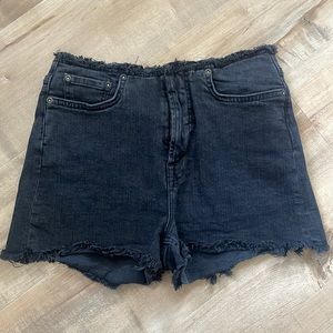 All Saints Fray Denim Short